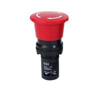 ICXLPMC Emergency Stop Switch Emergency Stop Button Switch On off EB2 Series Red Mushroom Head Latching Self-Locked e-Stop Push Buttons 22mm 5A(Big Head)