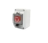 ICXLPMC Emergency Stop Switch Emergency Stop Control Button Switch Box, Outdoor Protect Shield, Waterproof, Leakage Stop Buttons, Controlling Case, IP67(Emergency Stop)