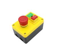 ICXLPMC Emergency Stop Switch KJD17D-2 Electromagnetic Switch ON off Push Button Switches with Emergency Stop of Mounting Boxes AC 250V 16A
