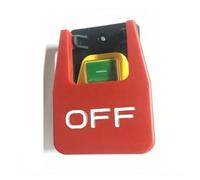 ICXLPMC Emergency Stop Switch off-On Red Cover Emergency Stop Push Button Switch 16A Power-off/Undervoltage Protection Electromagnetic Start Switch(ZCD-02E)