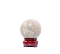 ICXLPMC Fluorite Ball Sphere and Quartz Hand Crystal Home Feng Shui Decoration Accessory Stone,Green Moonstone-5cm
