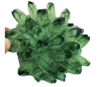ICXLPMC Green Ghost Quartz Crystal Cluster Crystals raw Gemstone for Home&Office Decoration Ornaments (Size : 300-400g)