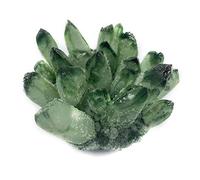 ICXLPMC Green Phantom Crystal Ghost Quartz Cluster for Home Decoration