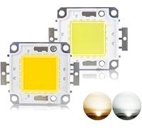 ICXLPMC Indoor Lighting LED COB Chip Spotlight 10W 9-12V 20W 30W 50W 100W 30V-36V Integrated COB LED Chip for Floodlight Searchlight Warm White(Color:White,Size:10W 9 12V)