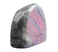 ICXLPMC Labradorite Purple Flash Moonstone Rough Crystal Irregular Quartz Gemstone for Decor Gifts Tumbling Cabbing Polishing Fountain Rock,500~600g