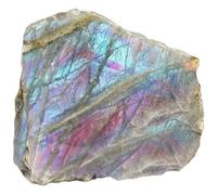 ICXLPMC Labradorite Stones, Palm Stone, Crystals Polished Gemstone Irregular Banded Pocket with Crystal Used for Intuition,200g