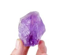 ICXLPMC Light Purple Amethyst Crystal, Stone, Rock Rough Gemstone for Lovers Beginners Collectors, Aromatherapy Stones,100~150g