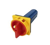 ICXLPMC LW26GS-20/9 Padlock Cam Switch 20A 690V 9 Poles Power Rotary Changeover Selector 36 Terminals Screws ON-off 2P Silver