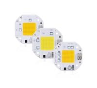 ICXLPMC Pack of 3, DIY Spotlight Chip AC110V 20W/30W/50W LED COB Floodlight No Need Driver LED Matrix Light Beads Household Bulbs(White,50W)