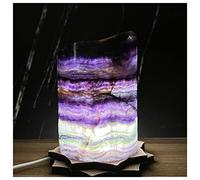 ICXLPMC Pietre preziose e cristalli fluorite naturale lampada decorazione camera gioielli coppia pietra romatica lampada dingchi Home Collezioni (colore: No.29)