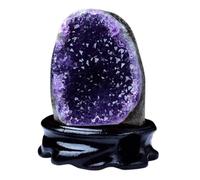 ICXLPMC Raw Amethyst Crystal Cluster Irregular, Geode, Decorative Feng Shui Stone Purple Home Decor,300~410g