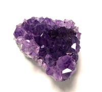 ICXLPMC Raw Amethyst Crystal Cluster,Purple Quartz Clusters,Small Stones Rock Geode for Home Decor,170~200g