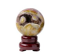 ICXLPMC Raw Crystal Agate Ball, Stone,45~50mm