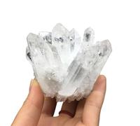 ICXLPMC Rock Crystal Clear Quartz Cluster Gemstone Geode Irregular Ornament for Home Decoration,400-500g