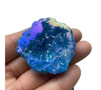 ICXLPMC Stone Angel Aura Quartz Geode - Titanium Alloy High Crystal Cuarzo Cluster/Geode