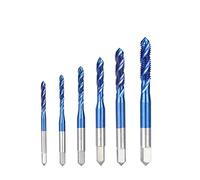 ICXLPMC Thread Tap Drill Bit M2-M18 Spiral Flute Screw Machine Tap Blue Coated Metal Screw Hole Tap Drill Machine Tools 1Pcs (Color : M8x1.0) ICXLPMC