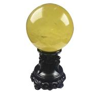 ICXLPMC Yellow Crystal Ball Sphere Balls for Witchcraft and Decorative - Crystals and Stones Beginners Gift,50mm