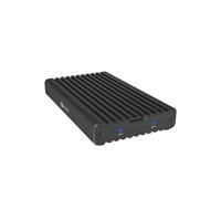 ICY Box 2 slot M.2 SSD / NVMe, USB 3.2 Gen 2 (20 Gbps), sistema di raffreddamento, supporto Dual PCIe Gen 3x2, USB-C, M-Key, esterno, adattatore NVMe, alluminio, nero