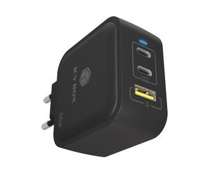 ICY BOX 3-Port Steckerladegerät IB-PS103-PD USB 2x USB-C black PD 61115