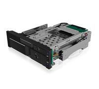 ICY BOX 60620 IB-173SSK, 2fach Wechselrahmen für SATA/SAS, 1x 2,5 + 1x 3,5 SAT
