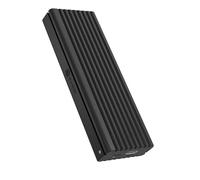 ICY Box Alloggiamento esterno per SSD M.2 NVMe (PCIe 3.0 x2, 10 Gbps, USB 3.2 Gen 2 Type-C/A, in alluminio, senza attrezzi, interruttore di protezione da scrittura, dissipatore di calore, IB-1817M-C31