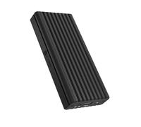 ICY BOX Alloggiamento per SSD M.2 NVMe (USB 3.2 Gen 2x2, 20 Gbps, senza attrezzi, interruttore di protezione scrittura, alluminio con raffreddamento, indicatore LED), IB-1917M-C32a