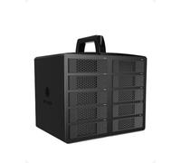 Caja PC Icy Box IB-3710-C31 10 Bay SATA 2,5/3,5 Alluminio Nero con Ventole