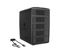 ICY BOX Box RAID a 5 vani per HDD/SSD da 2,5"/3,5", storage DAS USB-C con USB 3.2 Gen 1 (5 Gbps), HotSwap SATA III Enclosure, modalità 0/1/3/5/LARGE/SINGLE, IB-RD3705-CU3, Heart RAID 3705