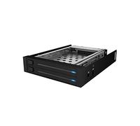 ICY BOX Carrello estraibile per 2x SSD/HDD da 2,5" (6,35 cm) per 1x scomparto da 3,5", Hot Swap, in alluminio/plastica, IB-2226StS