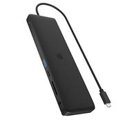 ICY BOX Docking Station USB-C (11-in-1) per 3 monitor (2x HDMI e 1x DP), 4K 60Hz, 4x HUB USB 3.0, 100W PD, Gigabit Ethernet, lettore di schede, IB-DK2116-C