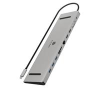 Icy Box - IB-DK2106a-CPD Cablato USB 3.2 Gen 1 (3.1 Gen 1) Type-C Antracite, Nero - SPEDIZIONE GRATUITA