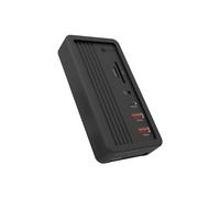 ICY BOX DockingStation 10 in 1 USB-C con slot M.2 NVMe, HDMI 4K@60Hz, 100W Power Delivery, Gigabit LAN, lettore di schede, audio, alluminio, IB-DK4072M-CU31