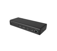 ICY Box DockingStation 17 in 1 USB-C DisplayLink con 6 uscite video, HDMI 4K@60Hz, DisplayPort 8K, 140W Power Delivery, 2.5G LAN, lettore di schede, audio, IB-DK7401-CU31