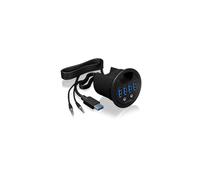 ICY IB-HUB1403A - Hub da scrivania a 4 porte USB 3.0 tipo A + audio