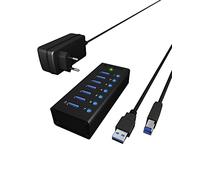Raidsonic Hub Usb A 3.0 7 Porte Con Alimentatore One Size Black