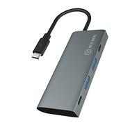 ICY BOX Hub USB 3.1 Gen 2 con 4 porte USB, USB 3.1 Gen2 10 Gbit/s, connessione USB-C, cavo integrato, Antracite, Alluminio, IB-HUB1428-C31