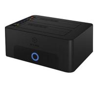 ICY BOX - Docking station per doppio SSD e disco rigido USB 3.0, SATA Clone Station, colore: Nero