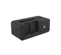 ICY BOX Stazione di docking HDD/M.2 NVMe SSD USB 3.2 Gen 2 (10 Gbit/s), stazione di clonazione di dischi rigidi e lettore (2,5" e 3,5" SATA verso M.2 NVMe/M.2 NVMe verso M.2 NVMe), IB-2924MSCL-C31