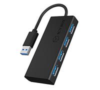ICY IB-AC6104-B - USB 3.0 HUB 4 porte, passivo, nero