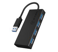 Icy Box IB-AC6104-B USB 3.0 4-Port Hub - Black