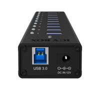 ICY IB-AC6110 - USB 3.0 10-Port Hub, Aluminium