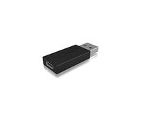 ICY BOX IB-CB015 - Adattatore USB tipo C (femmina) a tipo A (maschio), USB 3.1 (Gen 2, 10 Gbps), colore: Nero