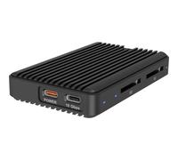 Box SSD ICY BOX IB-CR602M-C31 M.2 Alluminio Nero USB-C SD 4.0 NVMe SATA