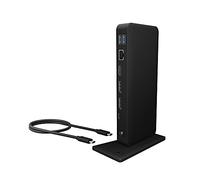 ICY BOX IB-DK2405-C USB-C Docking Station con alimentazione, 1 HDMI e 2 DisplayPort per 3 display, 4 porte USB, Ethernet LAN, 85W Power Delivery, DP 1.4