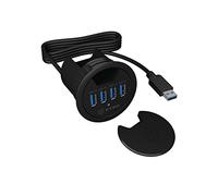 ICY IB-HUB1403 - Hub per montaggio da tavolo USB 3.0 con 4 porte