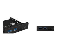 Icy Box IB-HUB1417-i3, 2x Porte USB 3.0, 1x USB 3.0 Type C