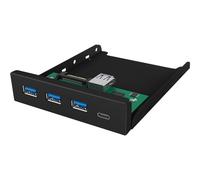 ICY BOX IB-HUB1418-i3 USB 3.2 Gen 1 (3.1 Gen 1) Type-A 5000 Mbit/s Nero