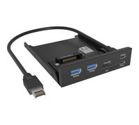 ICY BOX IB-HUB1419-i3 Frontplatte f. 3.5 Einschub con USB 61169