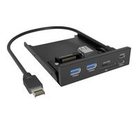 ICY BOX IB-HUB1419-i3 Telaio per HDD 3,5 Nero