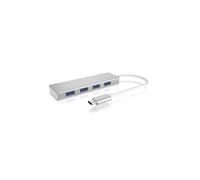 ICY BOX IB-HUB1425-C3 USB 3.2 Gen 1 [3.1 Gen 1] Type-C 5000 Mbit/s Argento (IB-HUB1425-C3 4 Port USB 3.0 - Type-C - Warranty: 24M) - Nouvo